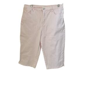 Gloria Vanderbilt Amanda Skimmer Women's Cropped Pink Jeans Size 10